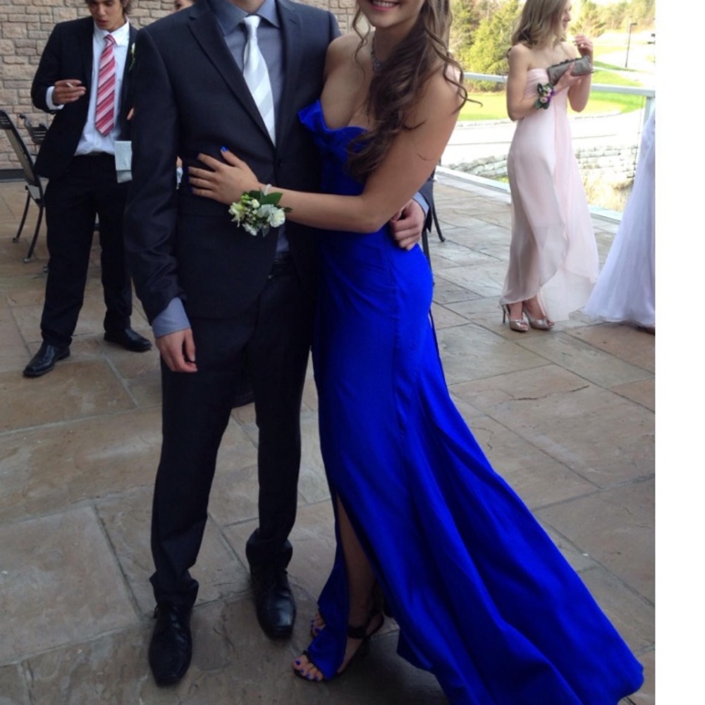 Royal blue prom dress